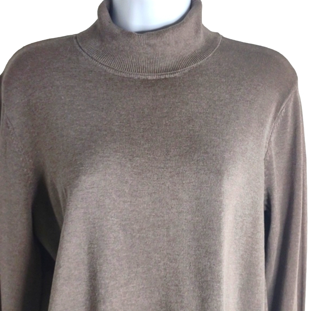 H&M tannish Gray long sleeve turtleneck sweater, size Medium, NWT - Picture 3 of 9